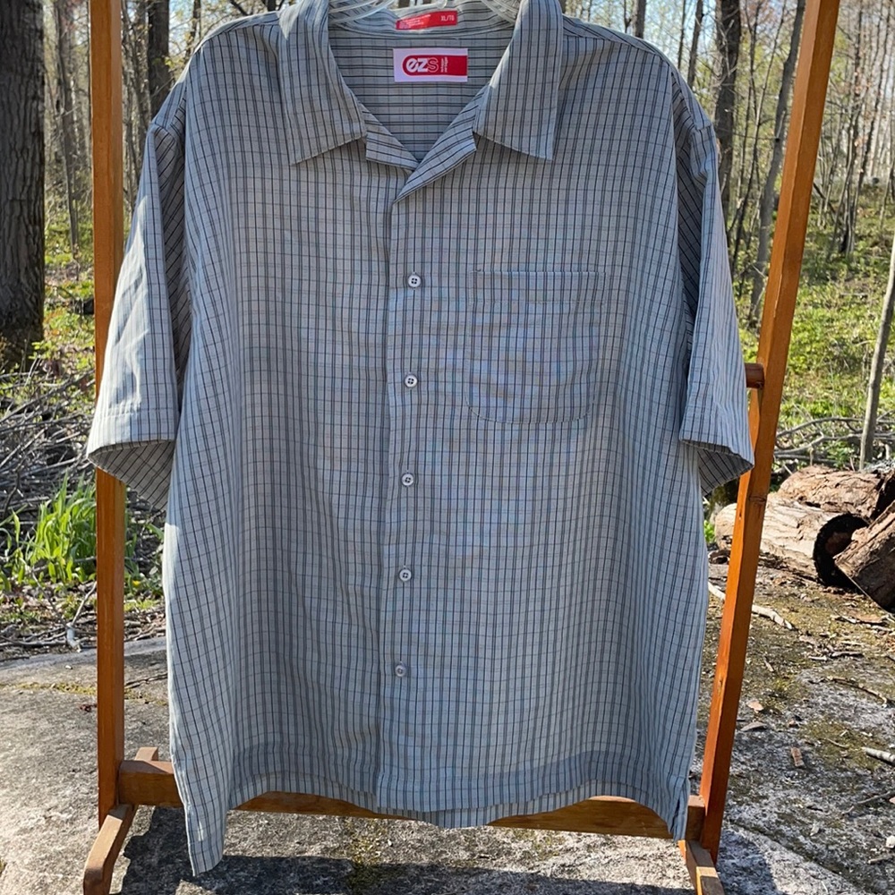 EZS by Hagger Casual Mens Button Down Shirt XL Dress Shirt